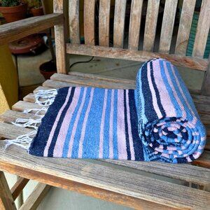 Large Mexican Falsa Blanket Yoga Throw 80x50